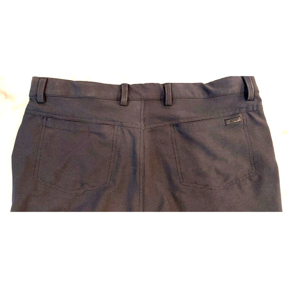 Greg Norman Pants Men's Size 34X32 Black Jordan Trouser Mid Rise Golf Shark - Picture 8 of 12
